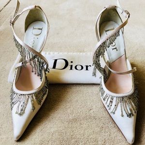 DIOR Limited Edition Embellished Satin Heel